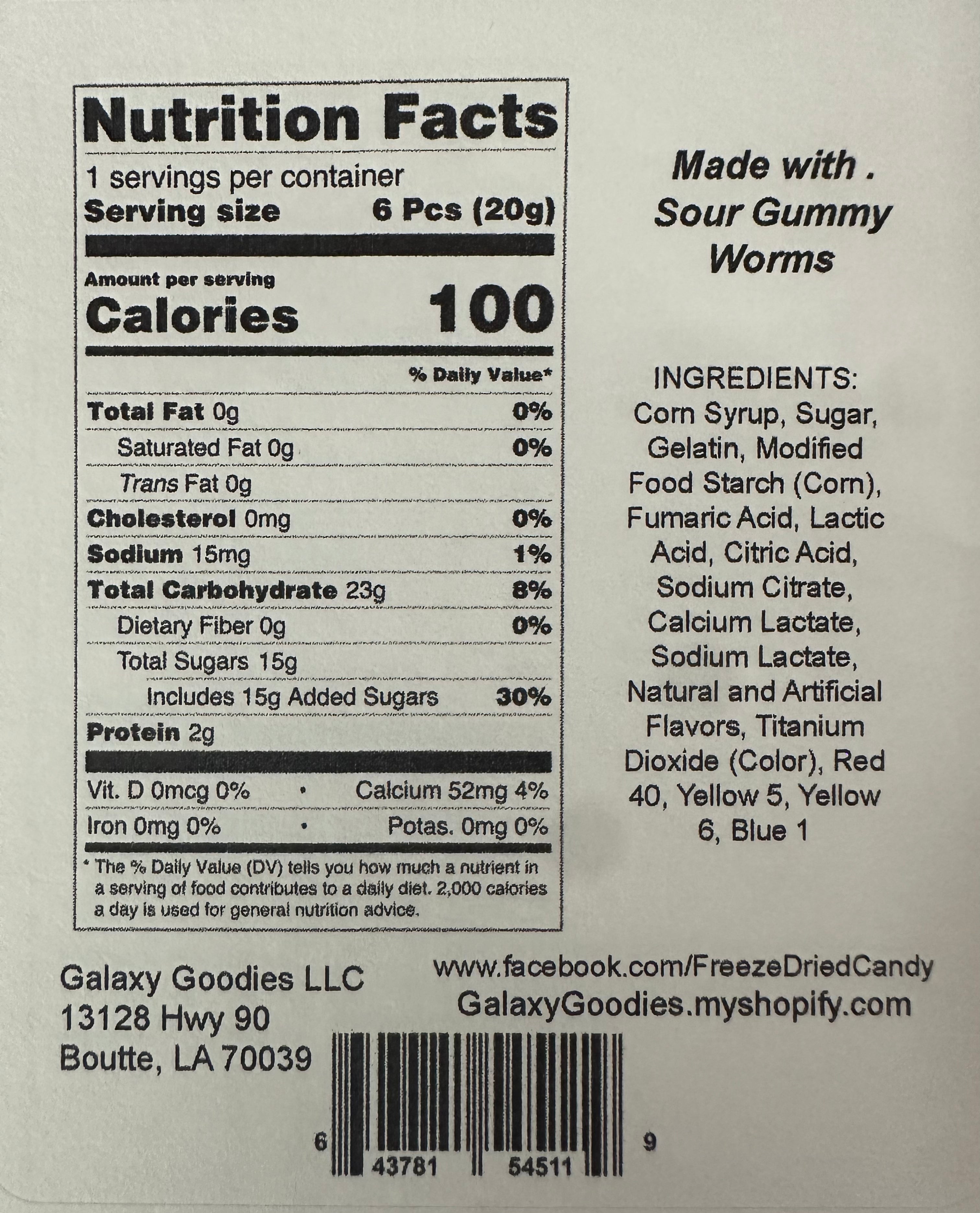 Sour Space Worms